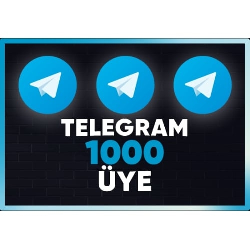  ⭐ Güçlü Paket - 1000 Telegram KANAL Üyesi ⭐